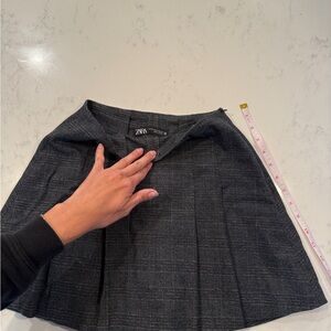 Zara Women's Charcoal A-Line Skirt